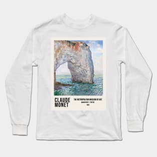 Monet Manneporte Etretat Exhibition Painting Long Sleeve T-Shirt